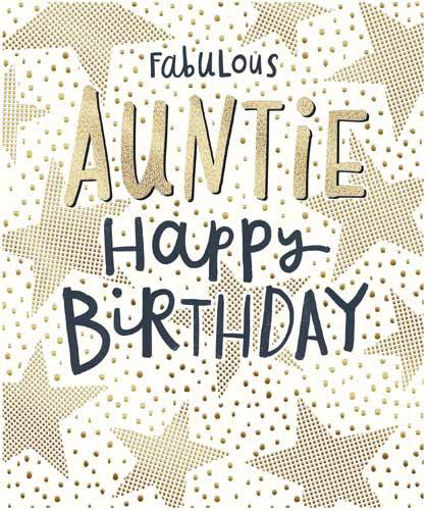Picture of FABULOUS AUNTIE HAPPY BIRTHDAY CARD